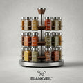 🌿 BLANKVEIL™ Rotating Spice Rack Organizer Set