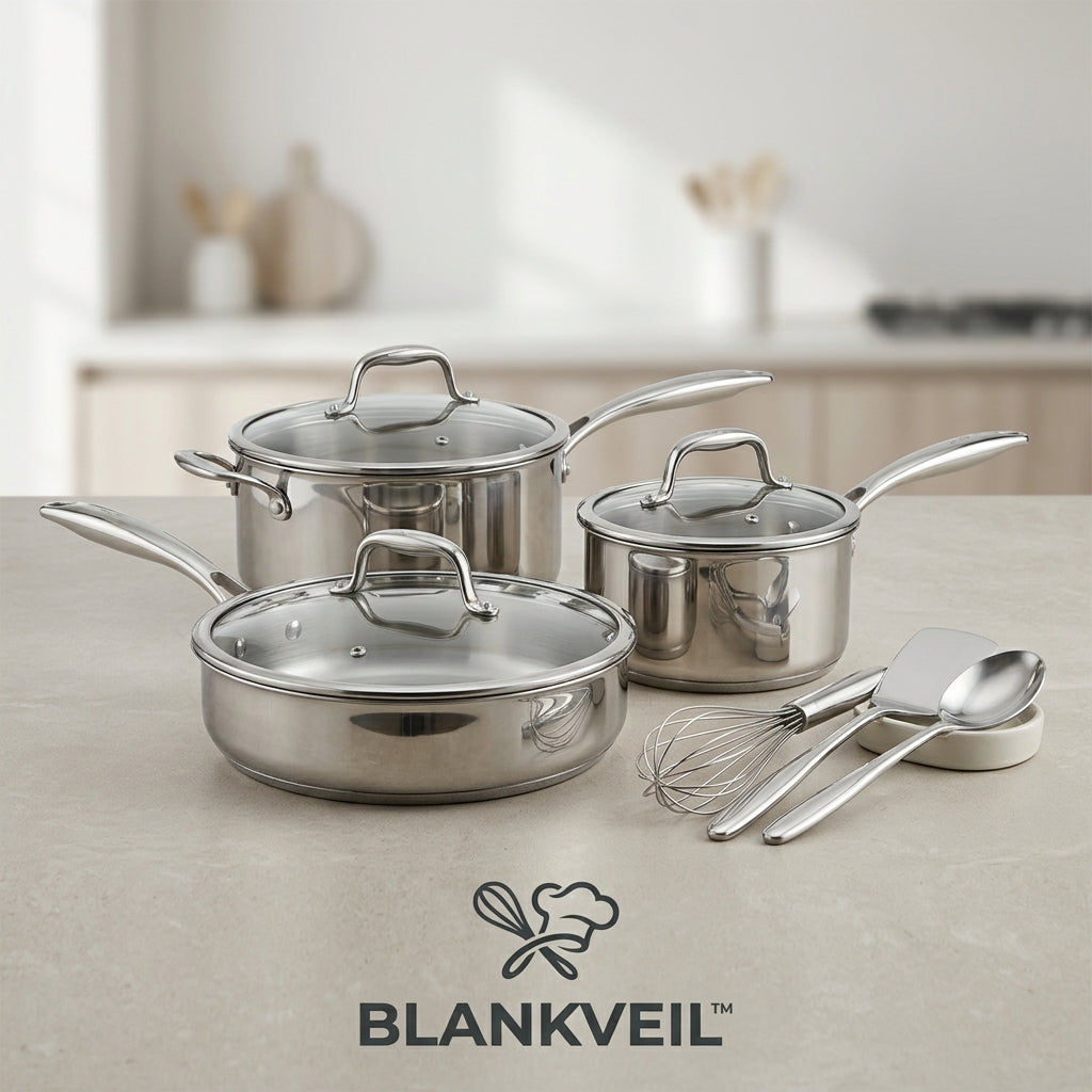 🍳 BLANKVEIL™ Stainless Steel Cookware Set