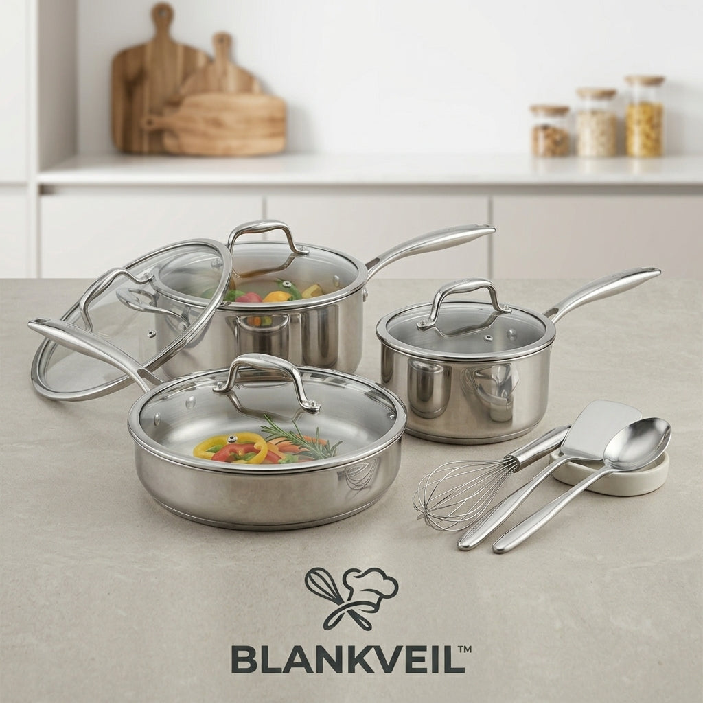 🍳 BLANKVEIL™ Stainless Steel Cookware Set